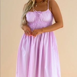 Lilac Midi Dress